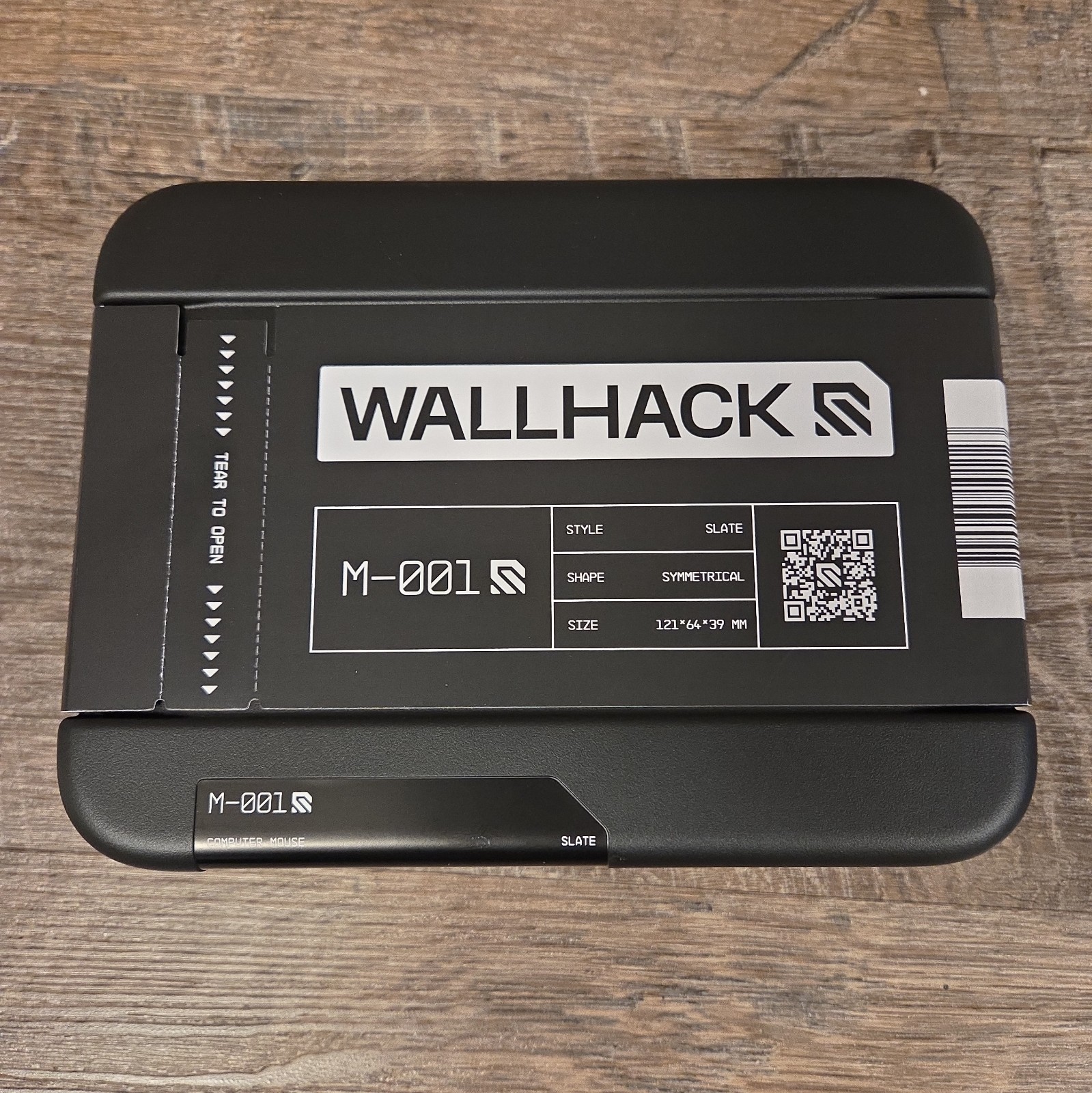 WALLHACK M-001 Wireless Optical Gaming Mouse 25600 DPI 6-Button Black IN HAND