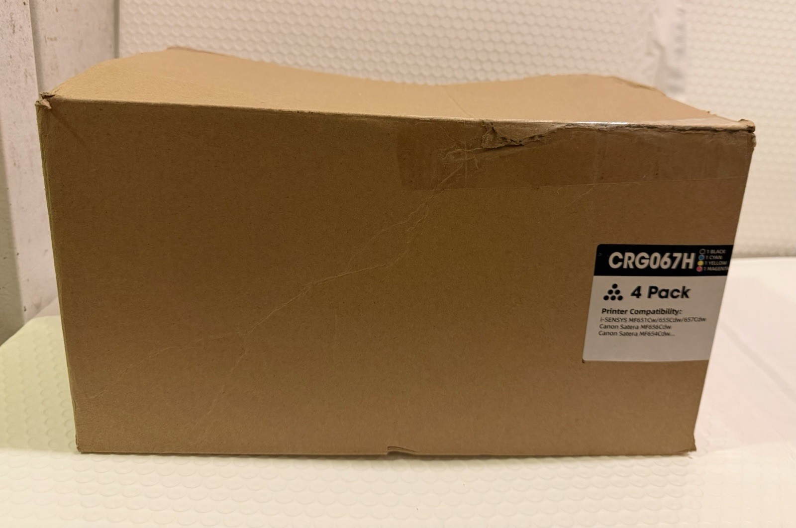 CRG067H Compatible Toner 4-Pack BK/C/Y/M for Canon i-SENSYS MF651/655/657