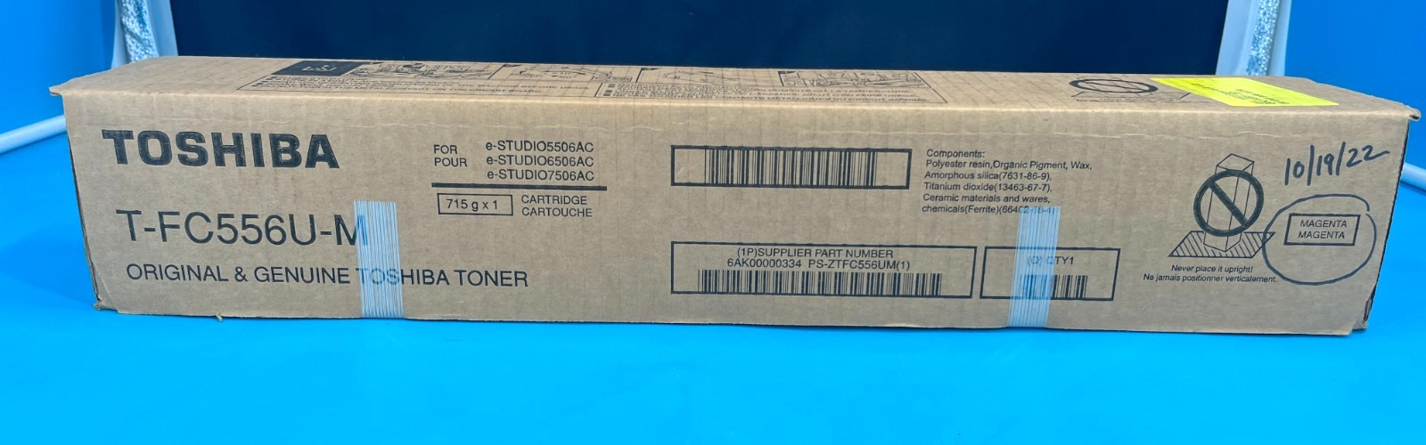 *NEW SEALED Genuine Toshiba T-FC556U-M Magenta Toner Cartridge *