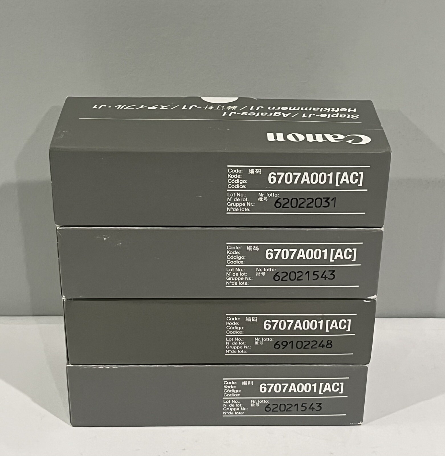 Genuine Canon 6707A001[AC] Staple Cartridges Lot of 4 boxes - NEW 