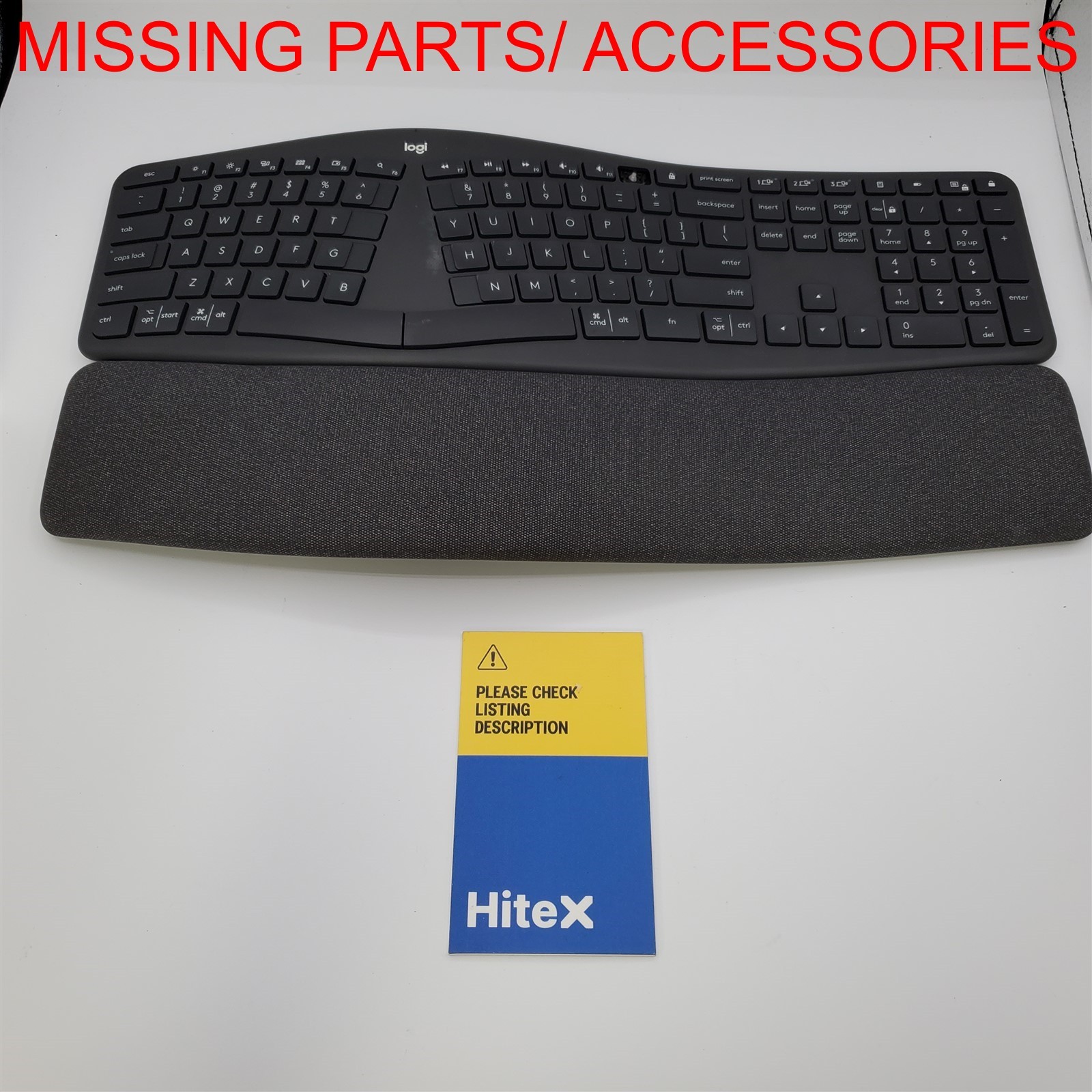Logitech Ergo K860 Wireless Ergonomic Keyboard, Black [920-009166] *NO DONGLE*