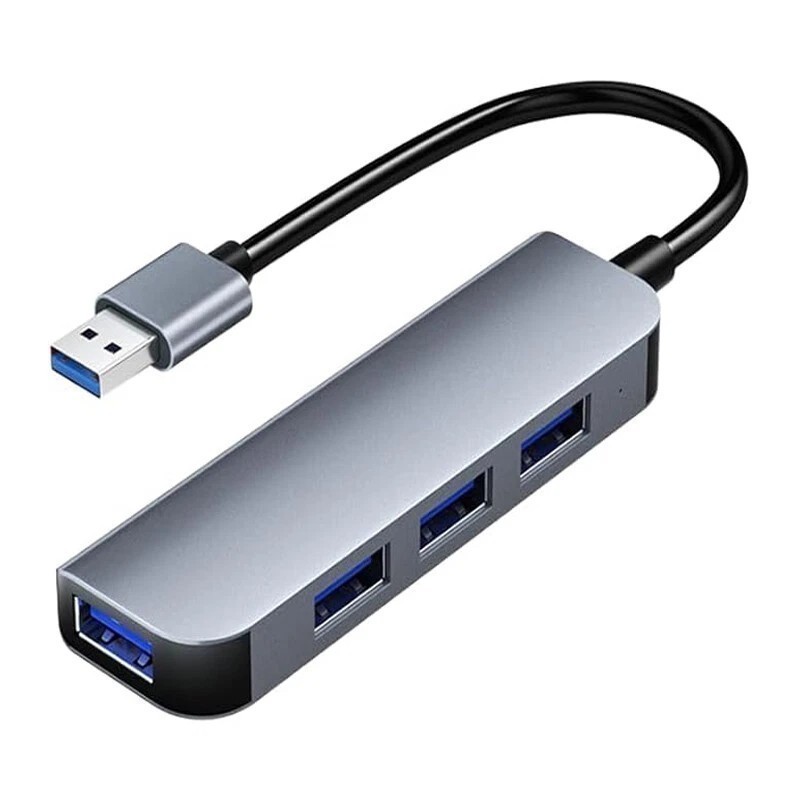 4-Port USB 3.0 Hub 5Gbps High Speed Splitter Multi Adapter for PC Laptop Desktop