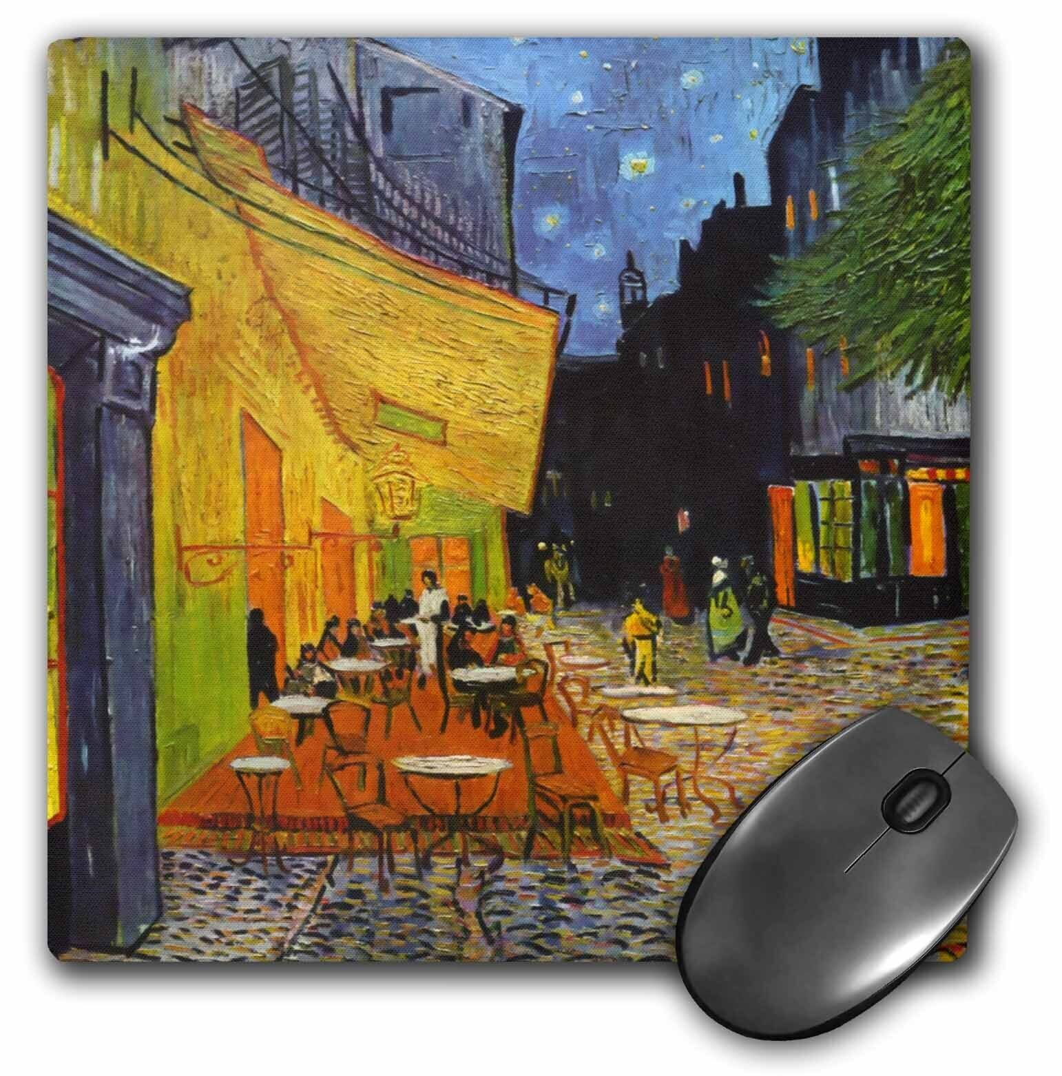 3dRose Cafe Terrace at Night by Vincent van Gogh - 1888 - restaurant French stre