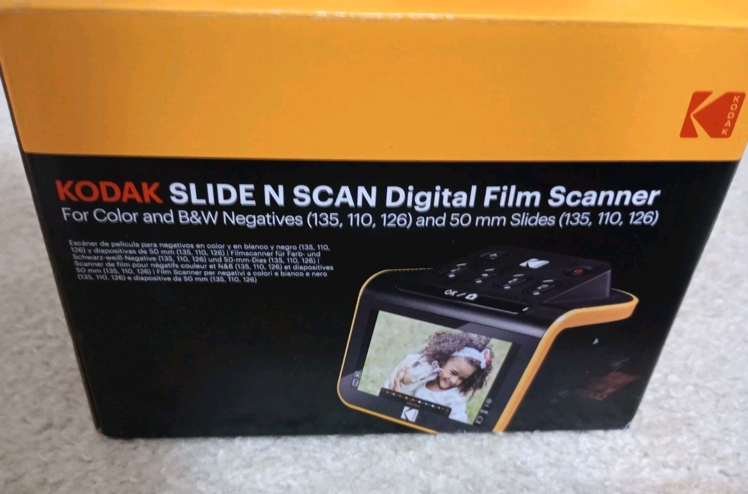 Kodak Slide N Scan Digital Film Scanner Color And B&W Negatives New Open Box 