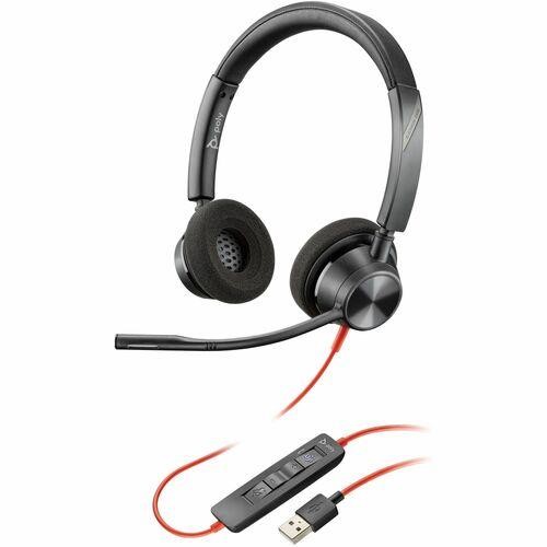 Poly Blackwire 3320 Stereo Microsoft Teams Certified USB-C Headse 8X220AA