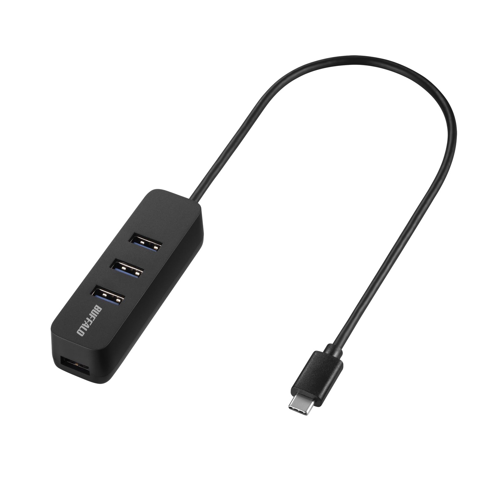 BUFFALO 4-Port USB-A Hub USB 3.2 Gen1 BSH4U325C1BK Black Japan Import