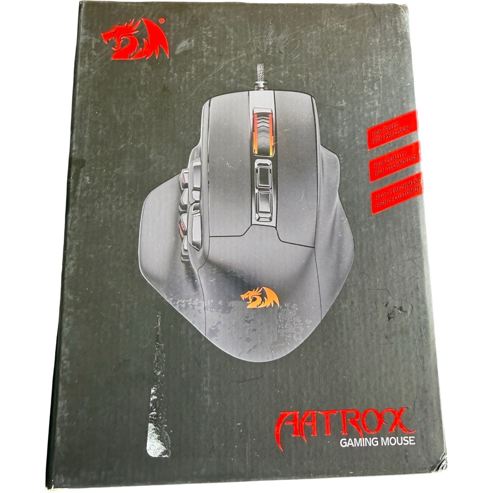 Redragon M811 Aatrox MMOGaming Mouse 15 Buttons WiredRGB 12400 DPI NEW SEALED