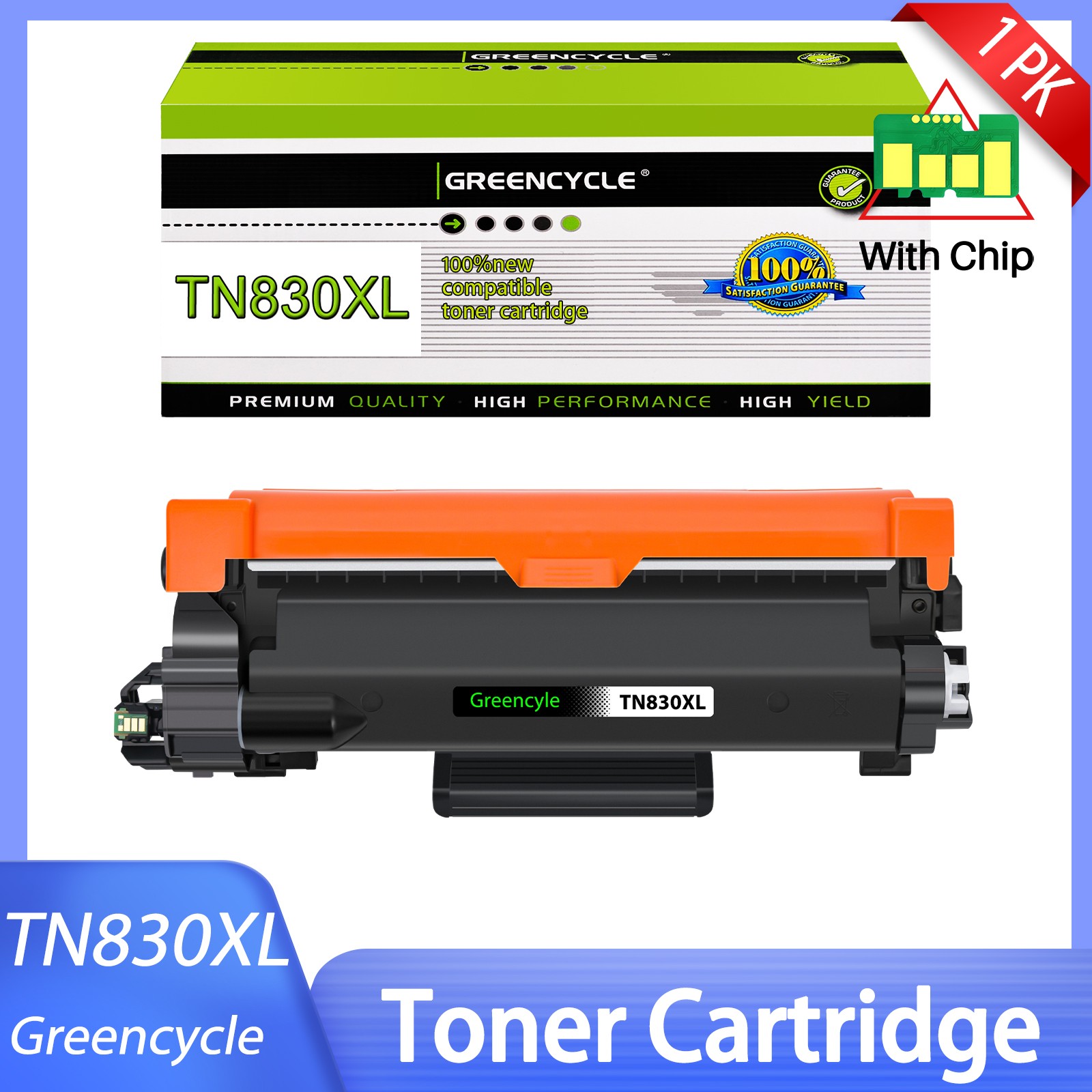 TN830XL High Yeild Toner Cartridge fit Brother HL-L2400D L2405W MFC-L2820DW LOT