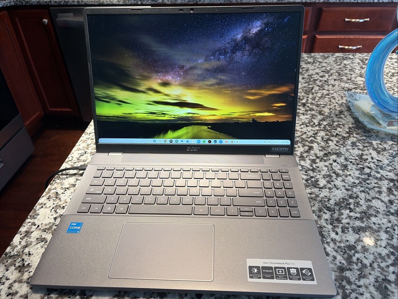 Acer Chromebook Plus 516 Laptop 16" WUXGA Core, I3-1315U, 8GB RAM, 128GB UFS