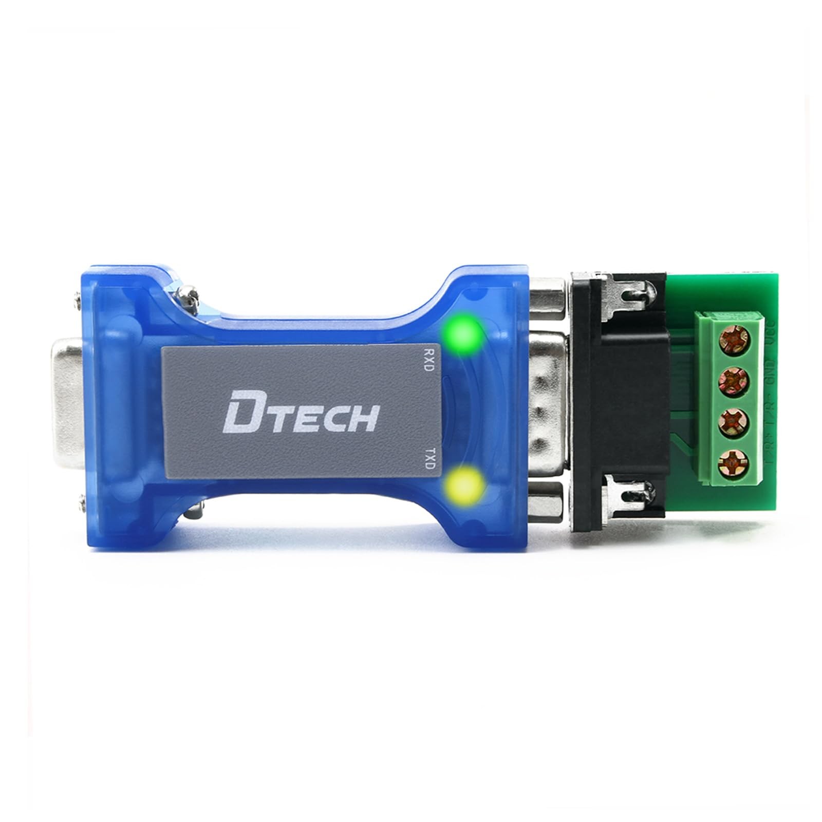 DTech RS232 to RS485 Converter Serial Communication Data Adapter with TX RX LED