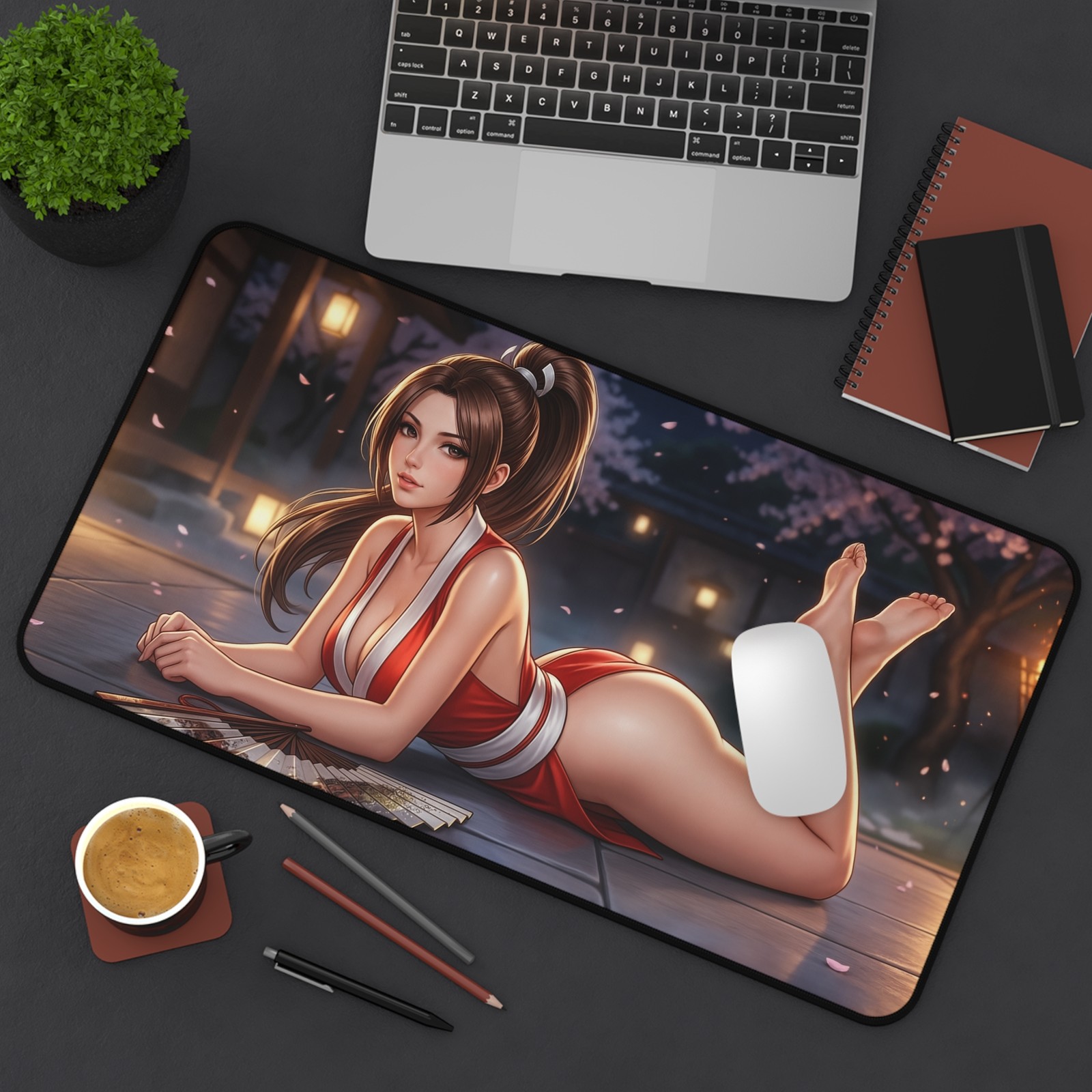Mai Shiranui Mouse Pad, Fatal Fury Desk Mat, Gaming Pad XL