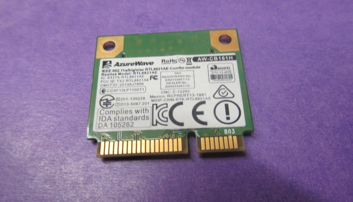AzureWave AW-CB161H Realtek RTL8821AE WiFi Card+BT4.0+DUAL BAND For ASUS M21AC