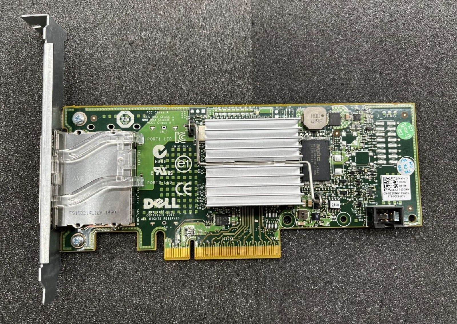 Dell PERC H200E External 2-port 6G SAS SATA HBA Controller 03DDJT 12DNW IT mode