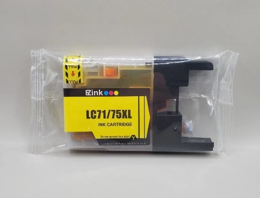 NEW Factory Sealed~ EZink  LC71/75XL  Yellow Ink Cartridge~ 