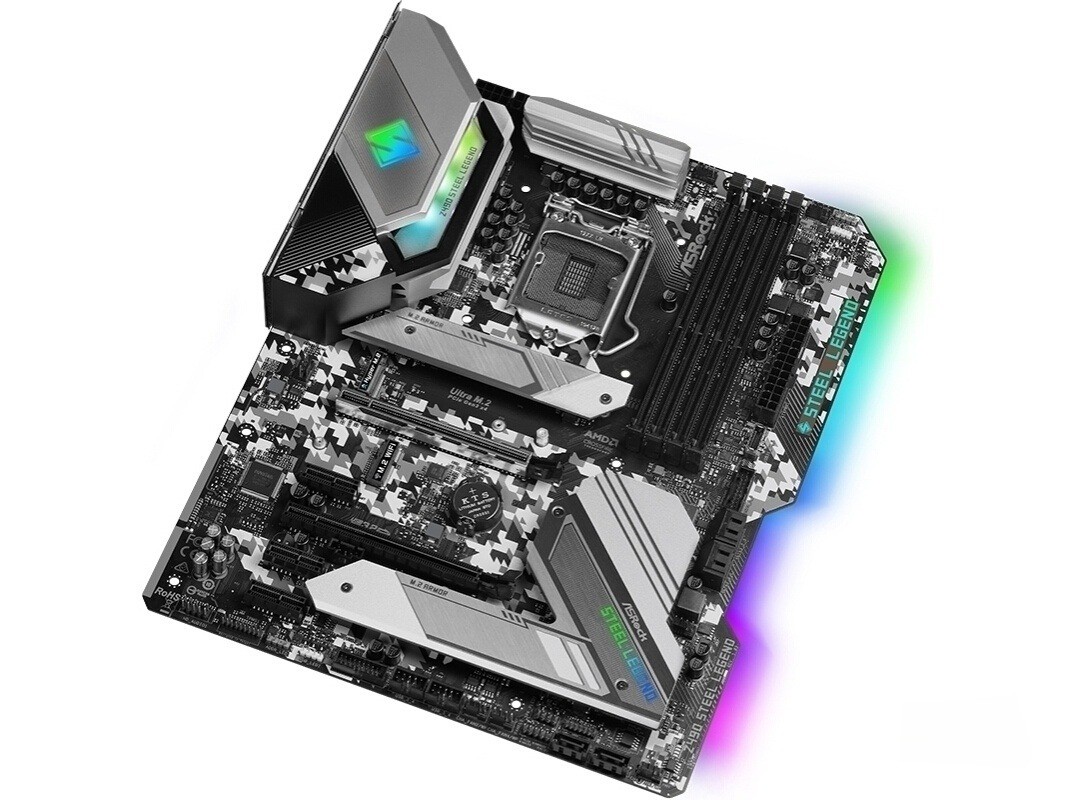 For ASRock Z490 Steel Legend motherboard LGA1200 4×DDR4 128GB HDMI ATX Tested OK