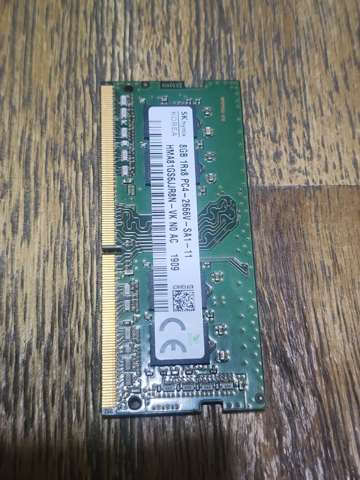 GENUINE SK Hynix 8GB 1Rx8 PC4-2666V-SA1-11 SODIMM HMA81GS6JJR8N-VK Laptop Memory
