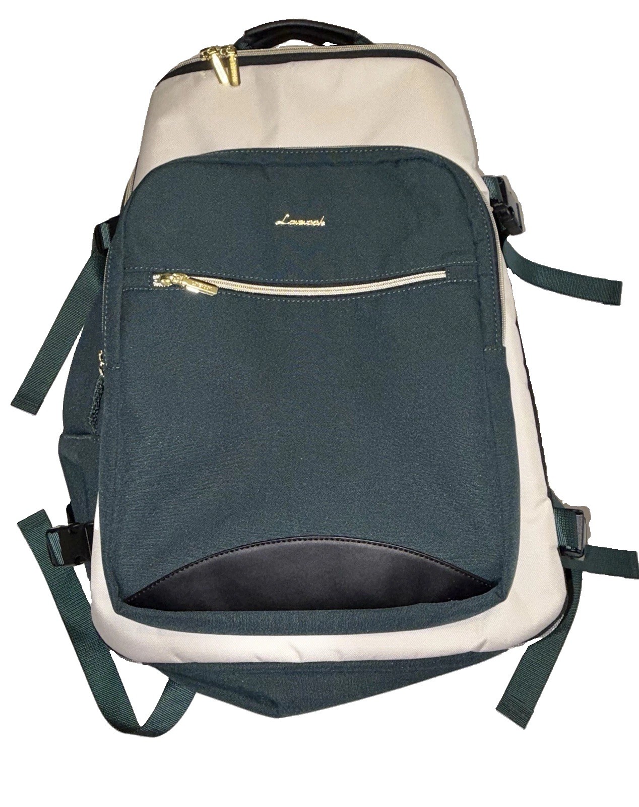 LOVEVOOK Carry On Travel Backpack 40l-17.3, 2 Pc Dark Green & Beige Never Used