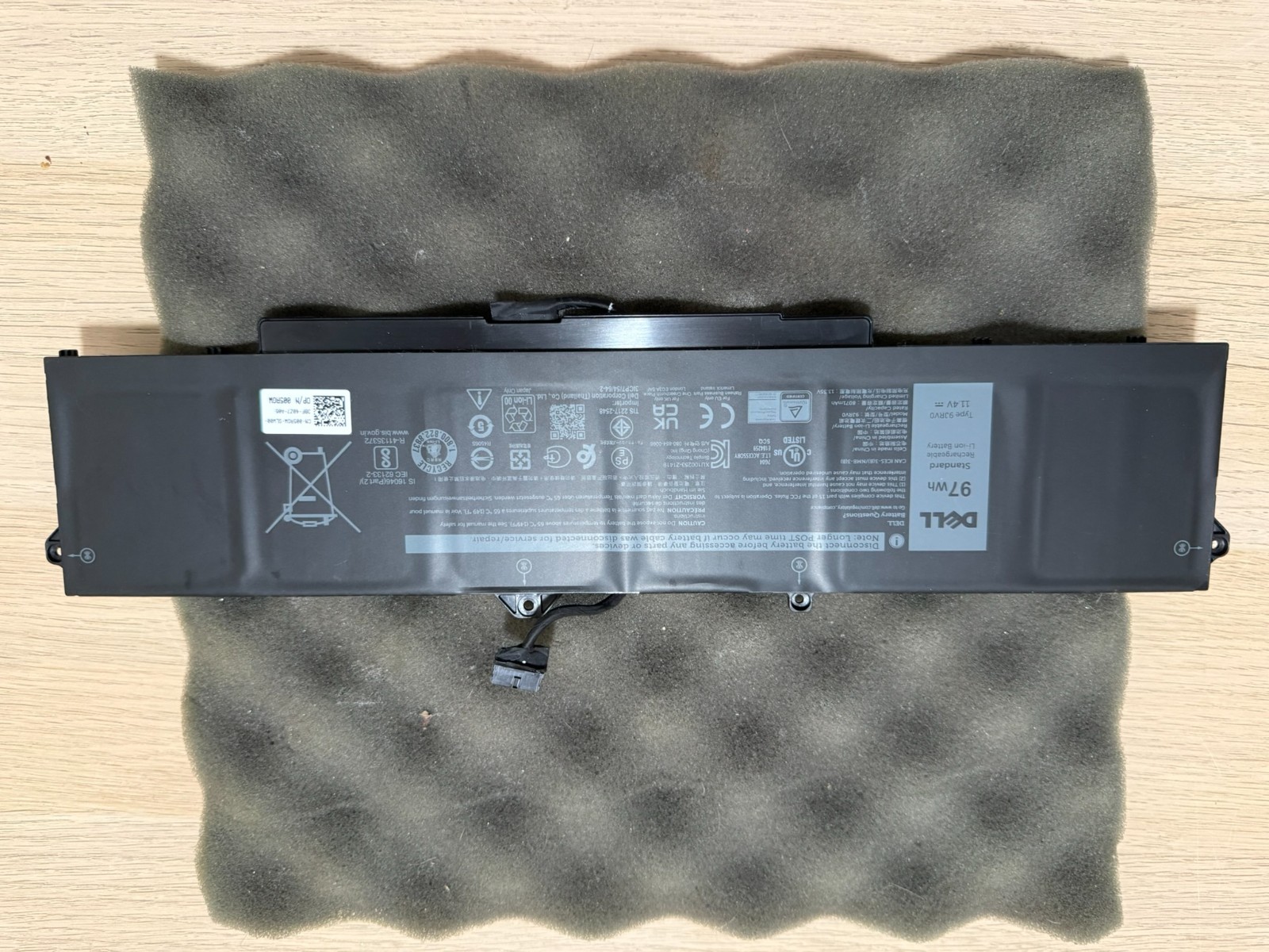 Alienware M18 R1 Battery 97WH 9JRV0 OEM Genuine Pull
