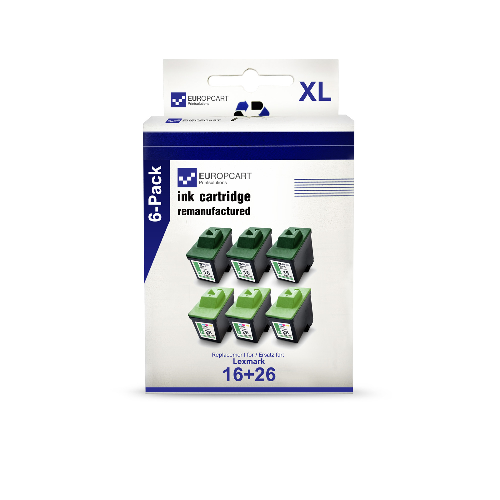 6 Cartridges for Lexmark X75 X75M Z614 Z645 X1185 Z717 Z13 X1110 Z615 X1280 CMYK