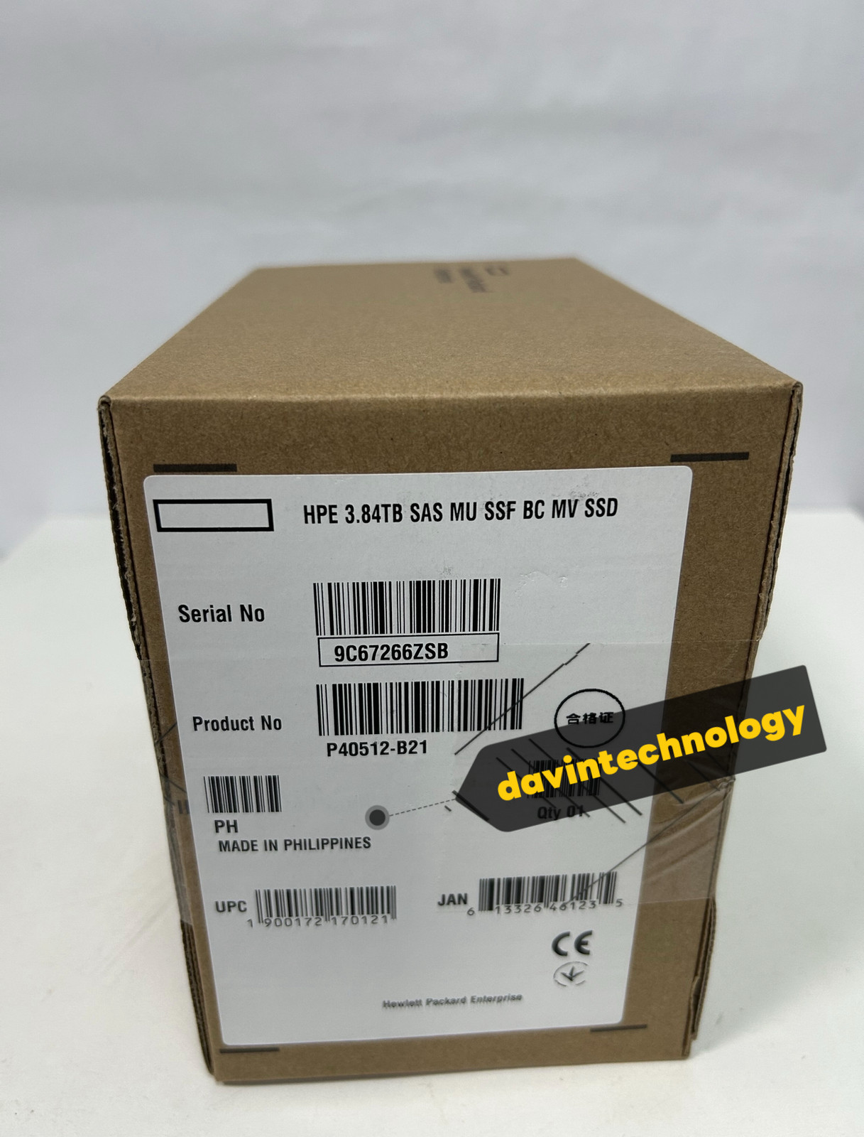 HPE P40512-B21 3.84TB P41537-001 SAS 12G 2.5" MU SFF BC GEN10 PLUS V2 Server SSD