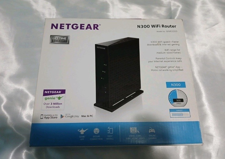 Netgear Wifi Router N300 Model # WNR2000 V5 4 Ports Wifi Router