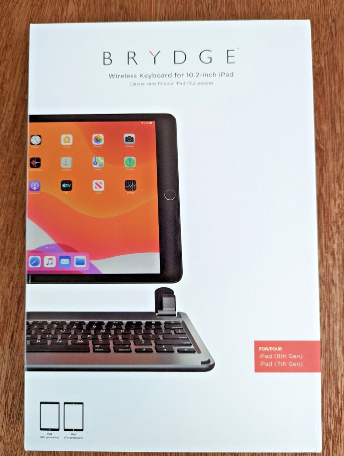 BRYDGE BRY80022 Wireless Keyboard for 10.2" iPad, Backlit Bluetooth, Space Gray