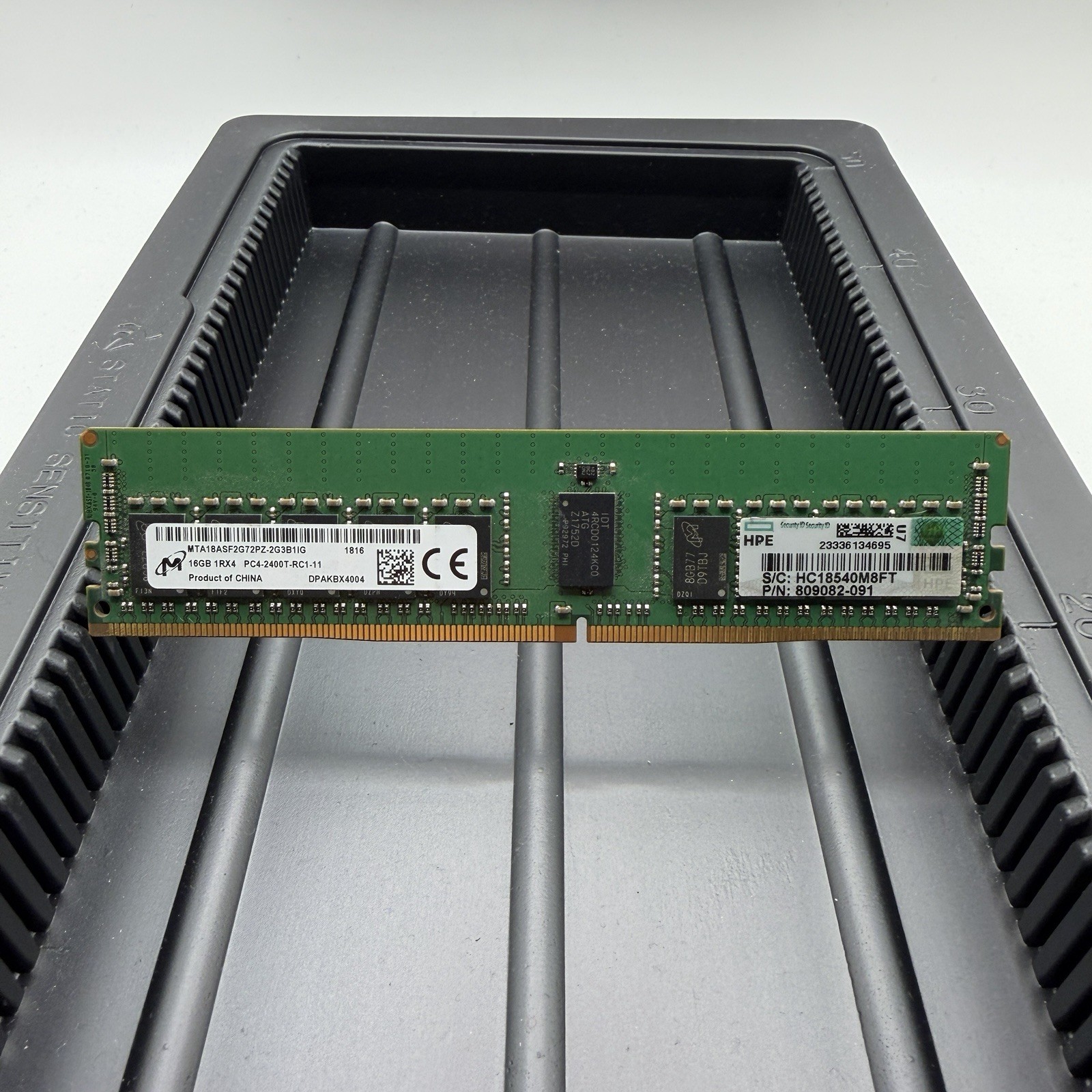 Micron 16GB 1Rx4 DDR4-2400Tmhz MTA18ASF2G72PZ-2G3B1IG