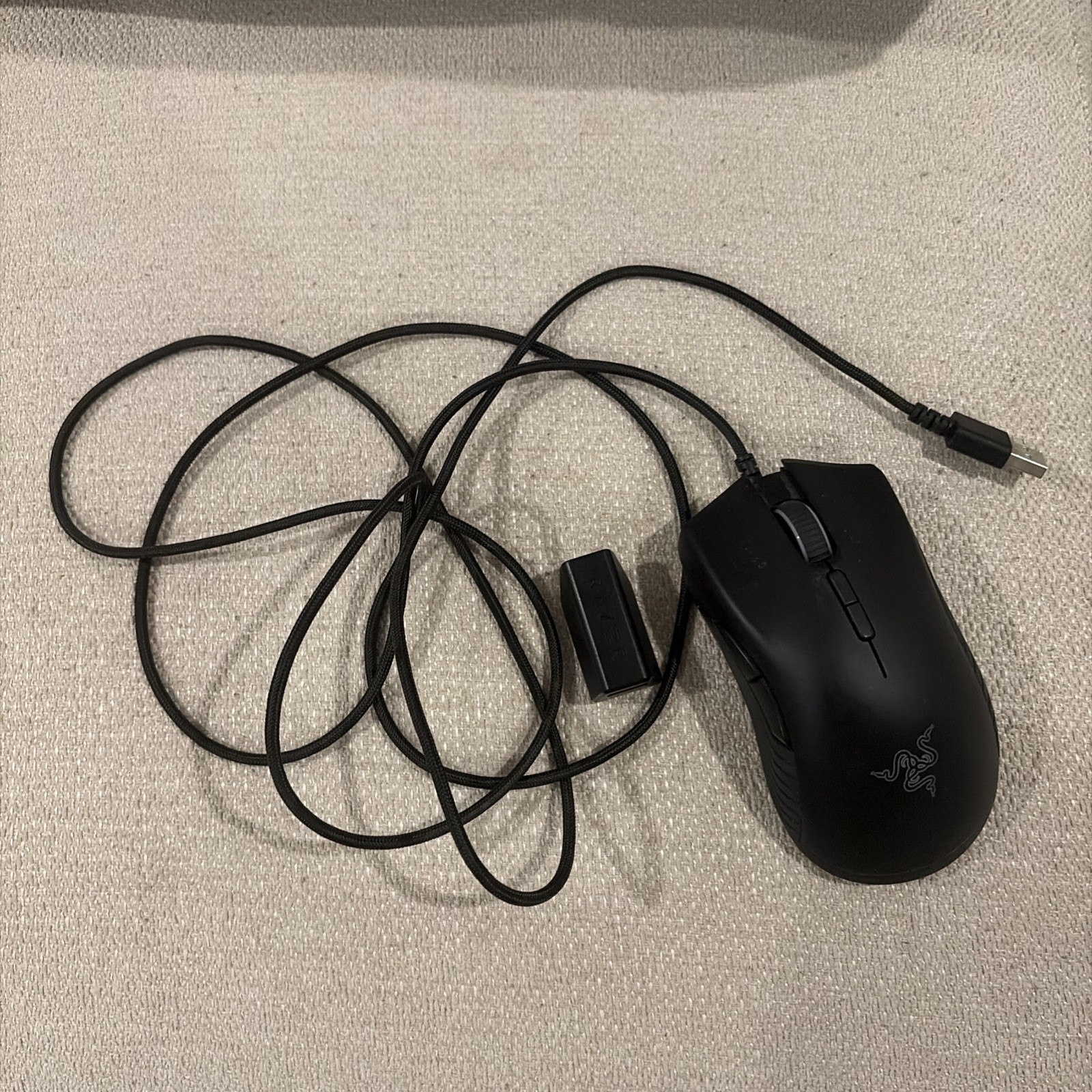 Razer Mamba Wireless/Wired Black Gaming Mouse 2 Side Buttons (Dongle Pictured?)
