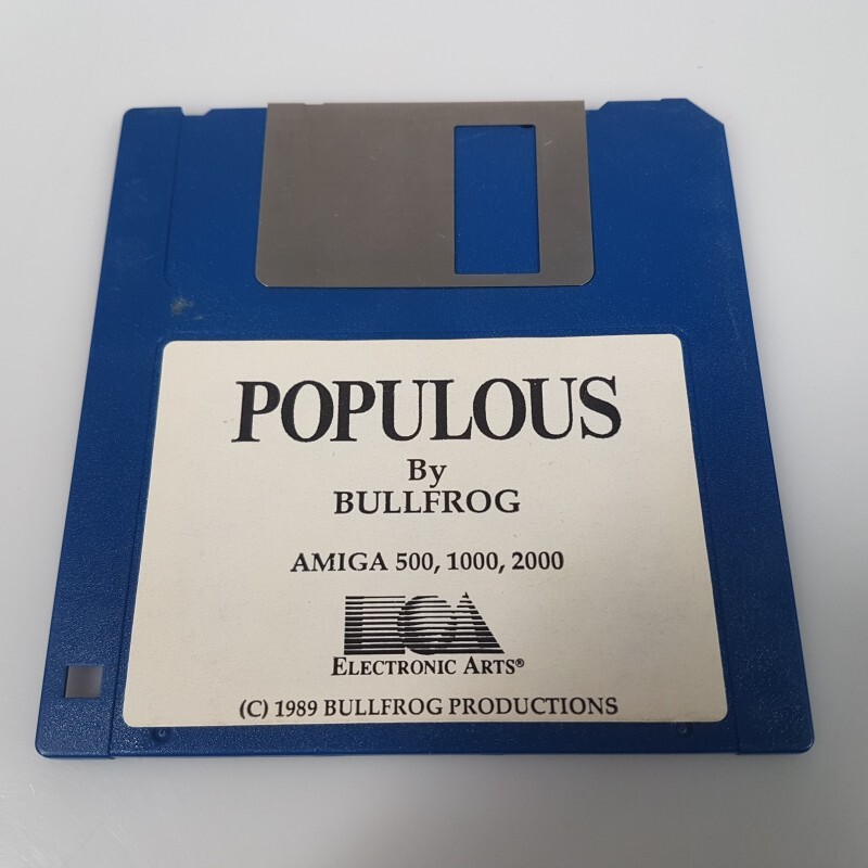 Original Bullfrog Populous Amiga Commodore Retro Game Game from 1989, Excellent
