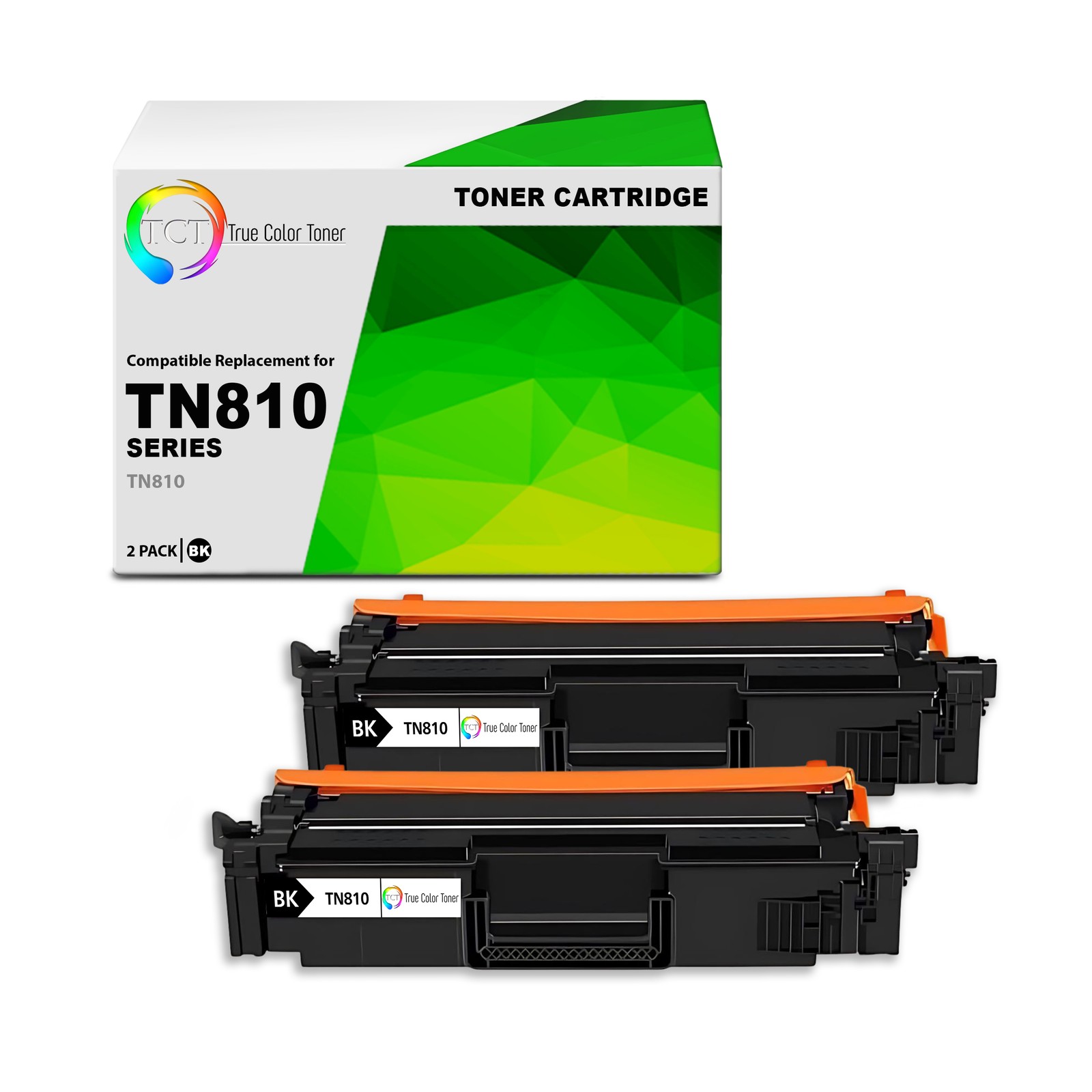 2PK TCT Premium TN810 Black for Compatible Brother HL‐L9410CDN Toner Cartridge