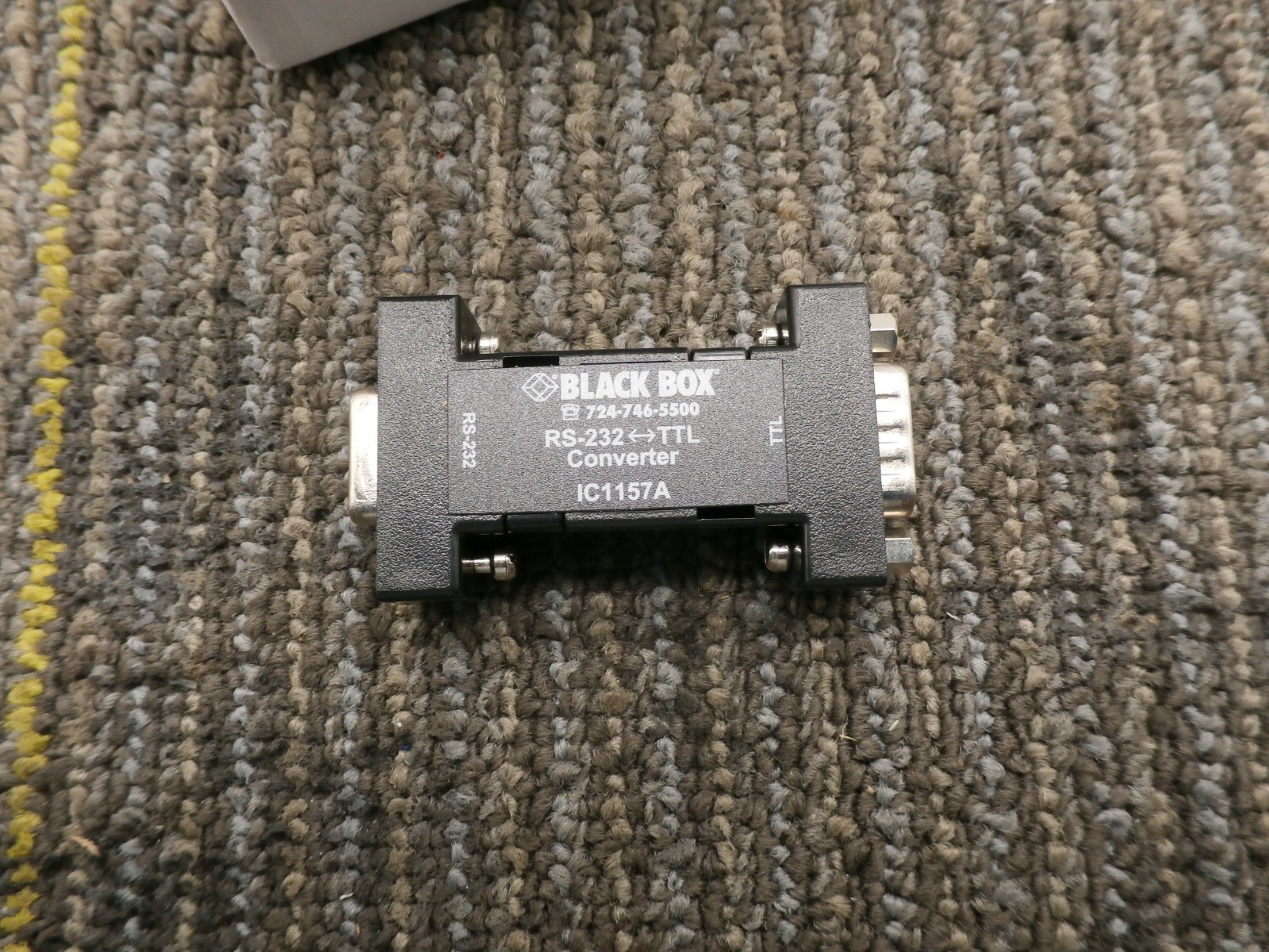 New Black Box Async RS-232 to 5V TTL Interface Converter – DB9 to DB9 (IC1157A)