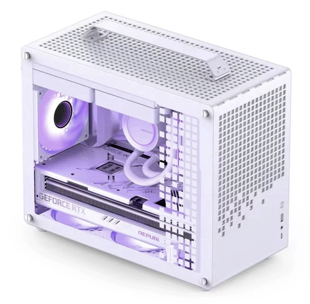 /JONSPLUS Z20 Black Micro-Atx Mini Tower PC Case,With Detachable Carrying Handle