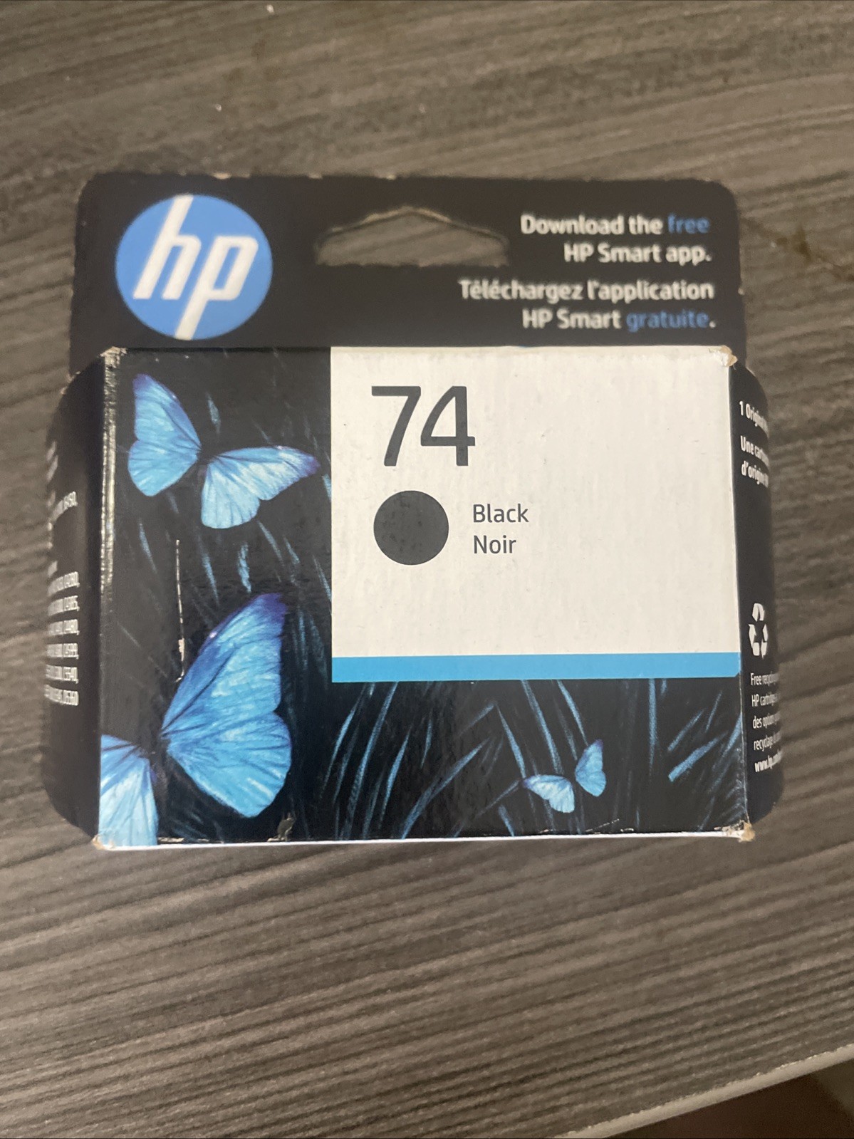 HP 74 Original Ink Cartridge Black DeskJet OfficeJet Exp 10/2024