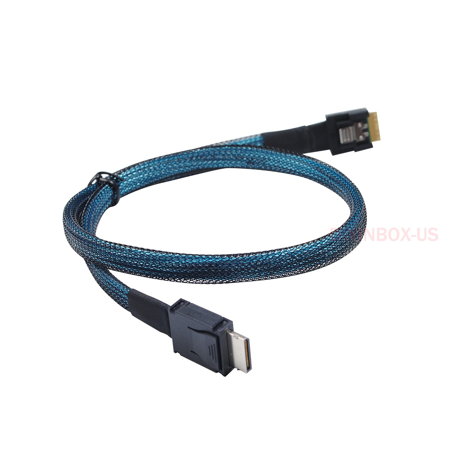 SFF-8654 Slimline SSD Data Active to SFF-8611 4i OcuLink PCIe Adapter Cable 50cm
