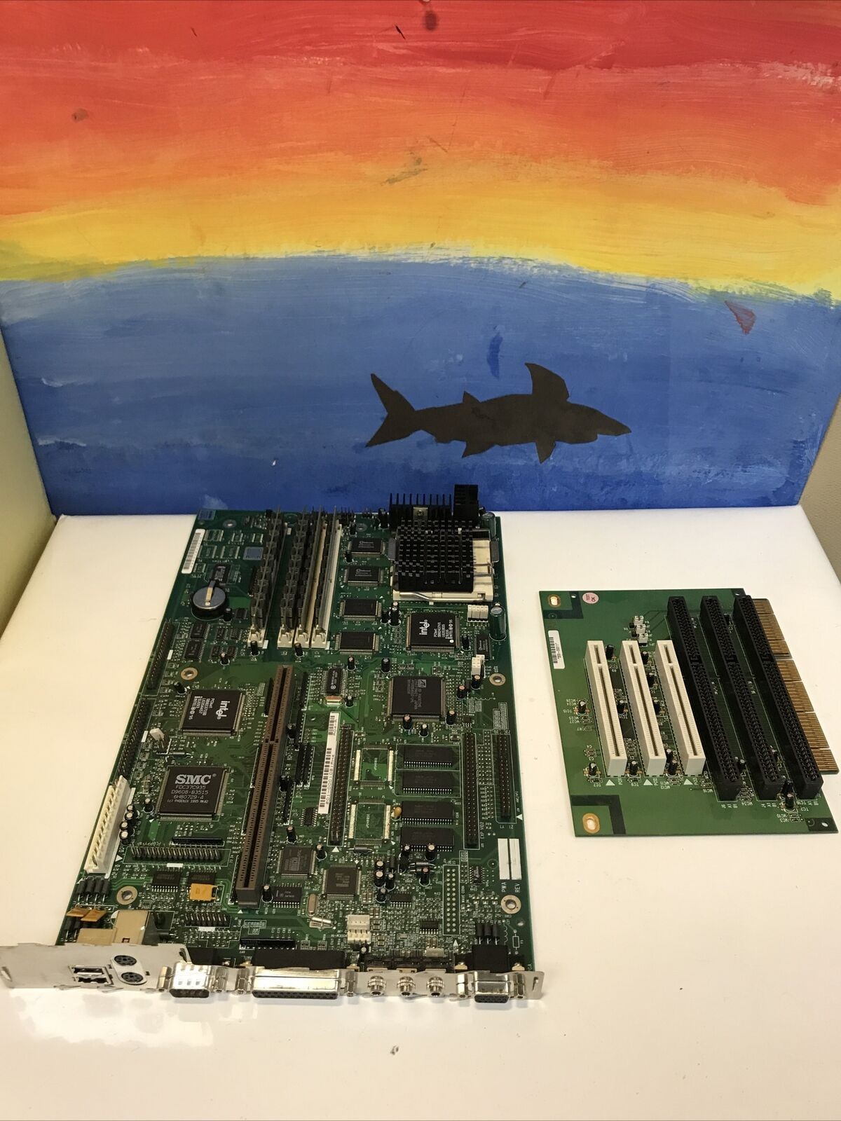 Vintage NEC PC Power Player 2010 Pentium Socket 7 Motherboard + CPU + Ram + rise