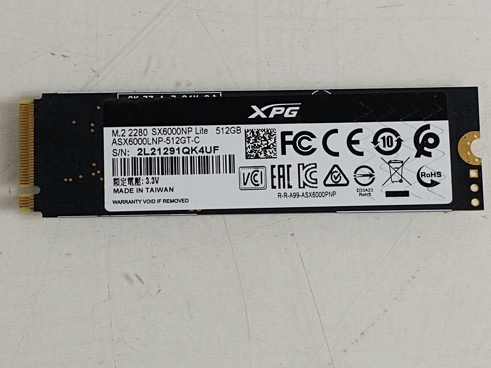 ADATA SX6000NP Lite ASX6000LNP512GT 512 GB PCIe 80mm Solid State Drive