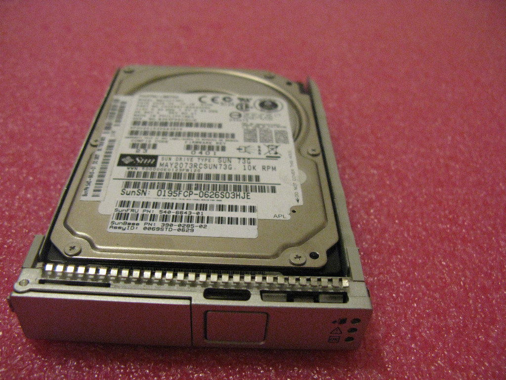  Sun 73GB SAS HDD 540-6643 390-0285 10K RPM 
