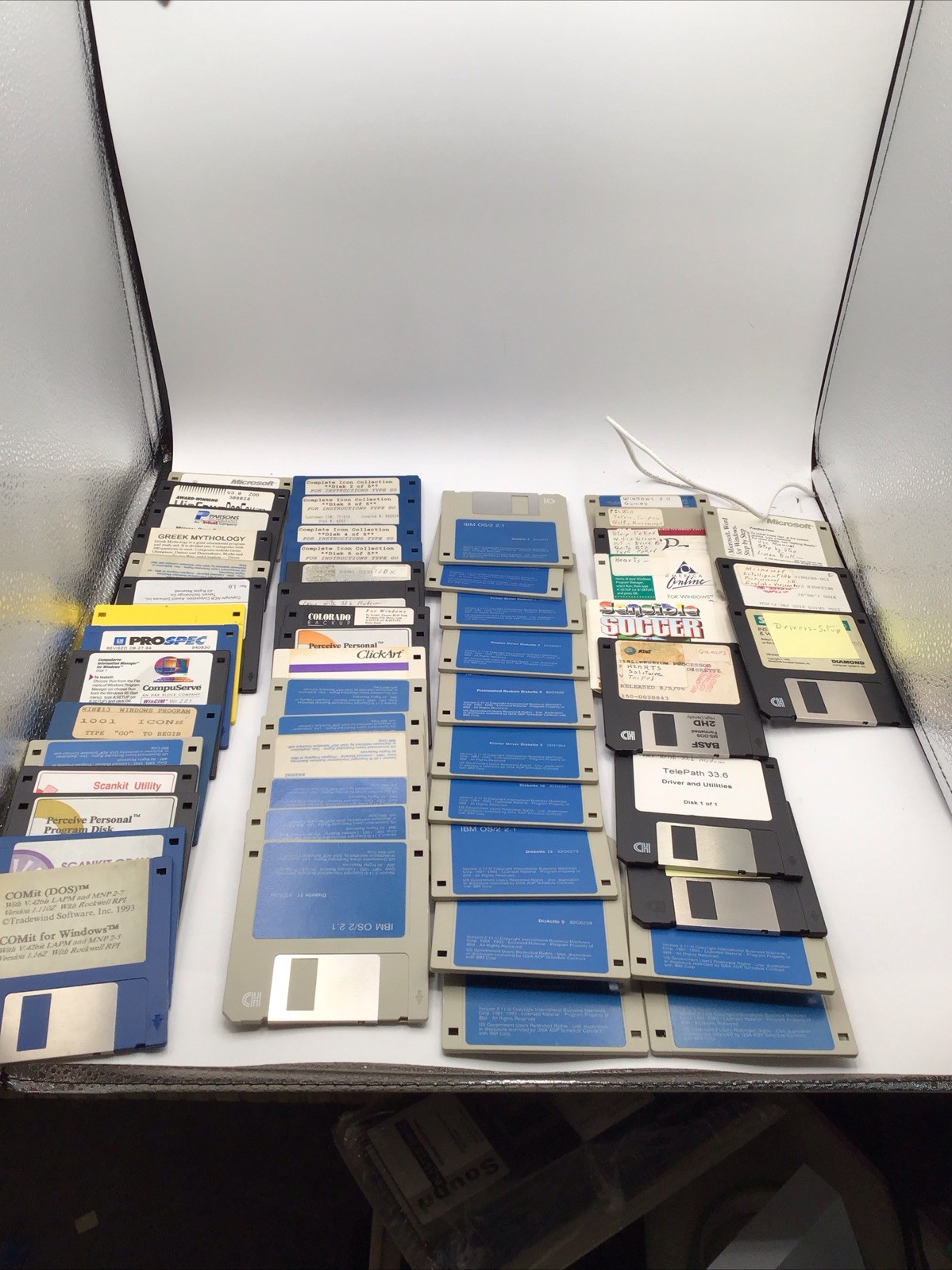 Used Mix Brand Lot of 54x Floppy Disc 3.5 Windows Games Blanks SEE IN DESC