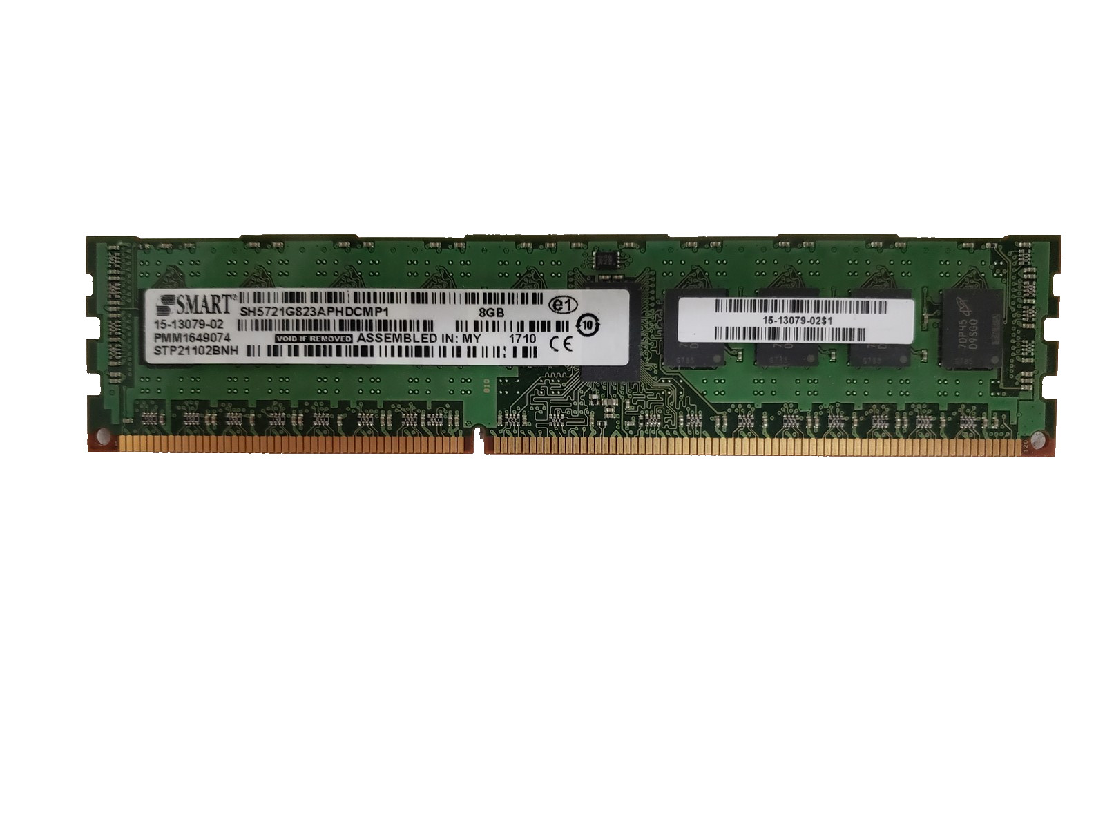 Smart Modular 8GB PC3L-10600R 2Rx8 DDR3L-1333 ECC RDIMM Server RAM 15-13079-02.