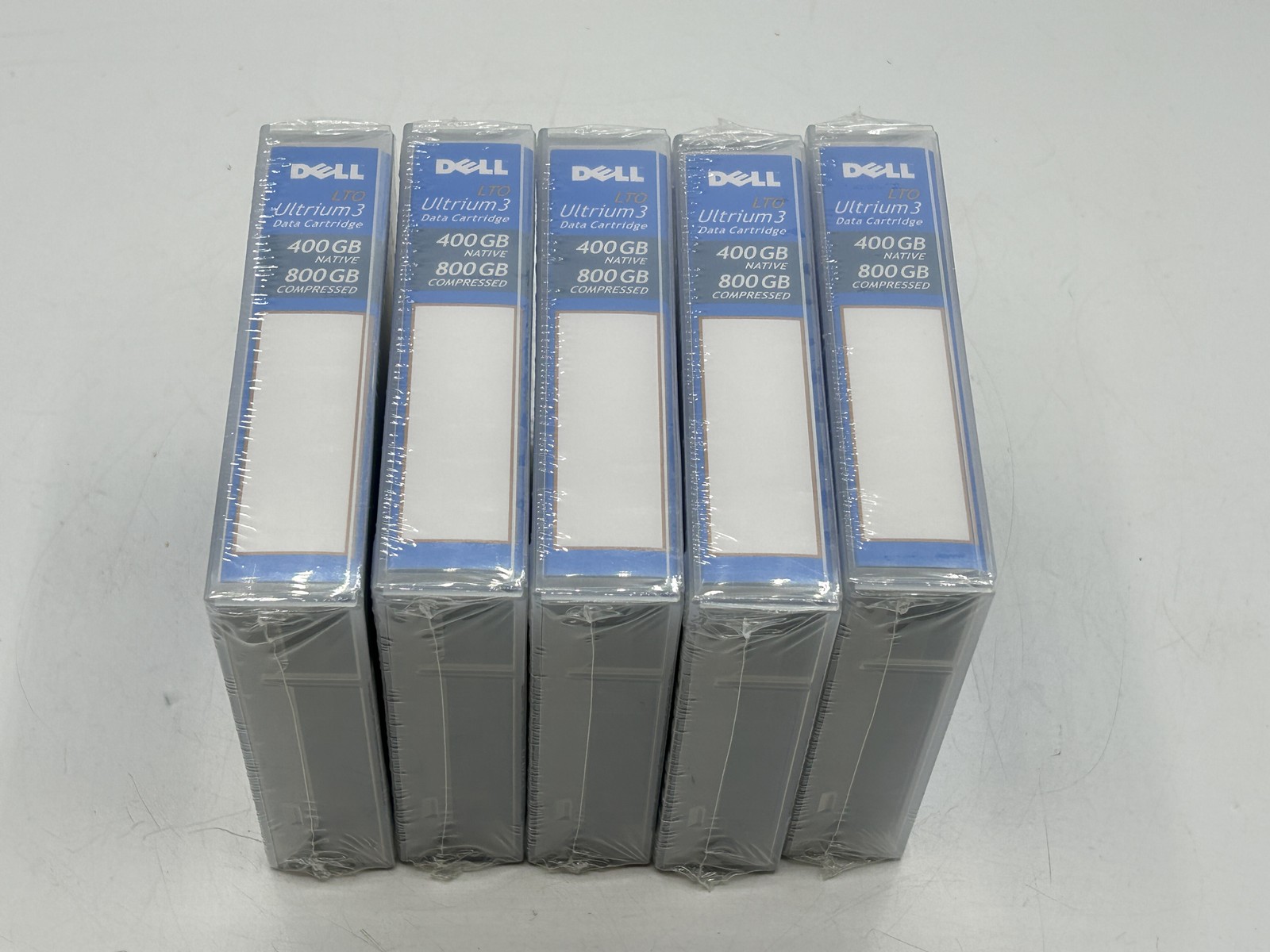 Factory Sealed 5 LOT Dell LTO Ultrium 3 400GB/800GB Data Cartridges 0HC591