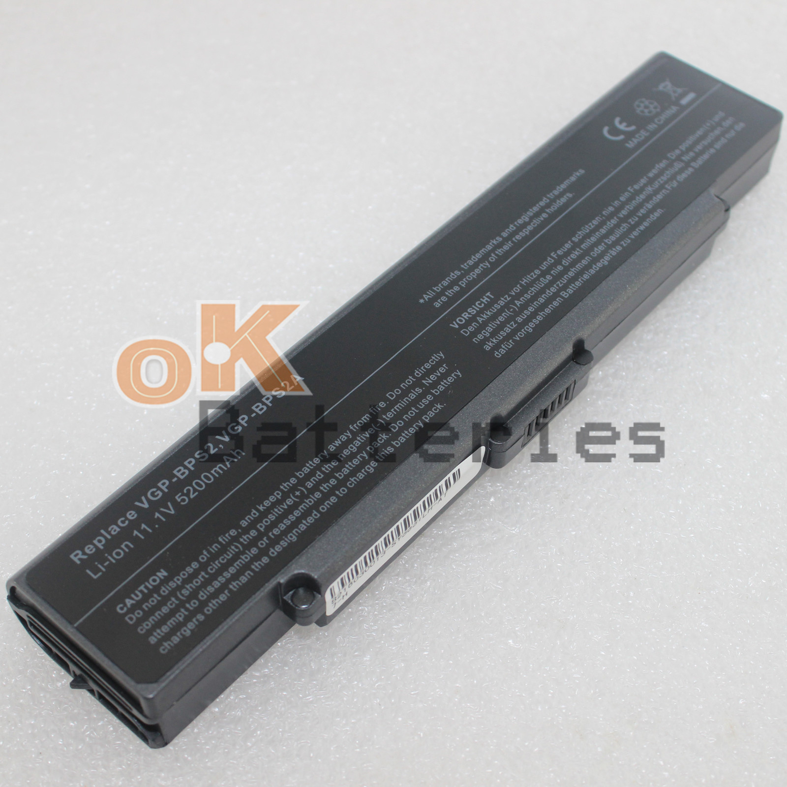 Battery for VGP-BPS2A/S Sony Vaio PCG-6D1L PCG-7D2L PCG-7F1L PCG-7K1L PCG-7M1L