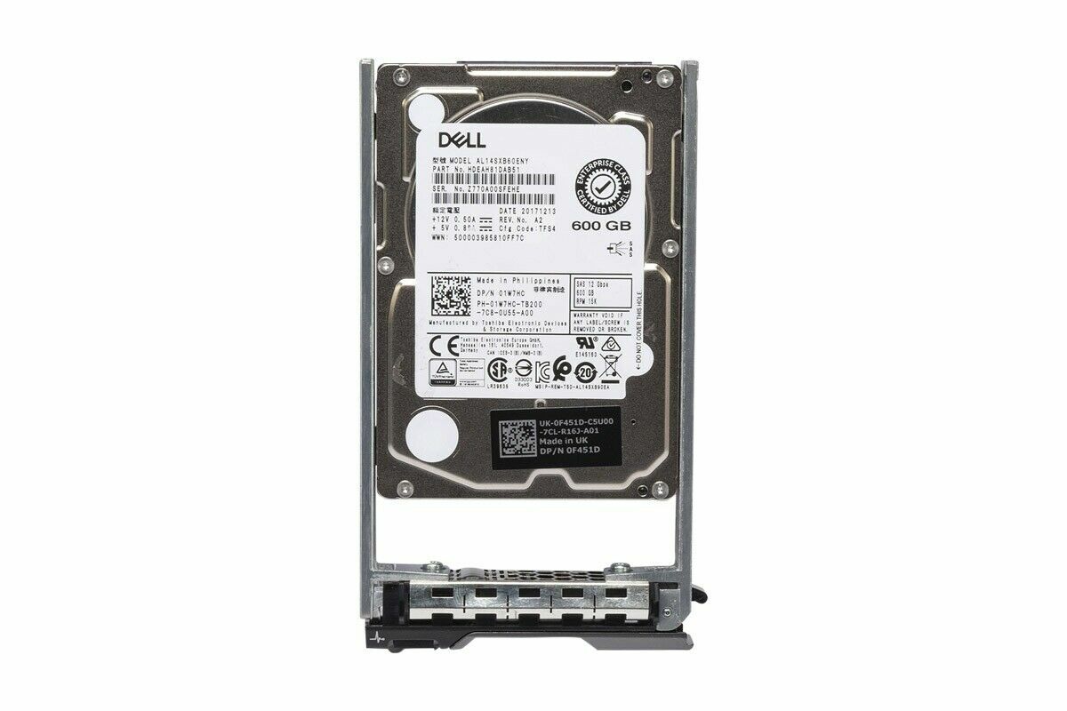 New Dell AL14SXB60ENY 1W7HC 600GB 15K 12G SAS 2.5" Enterprise HDD Bulk Wholesale