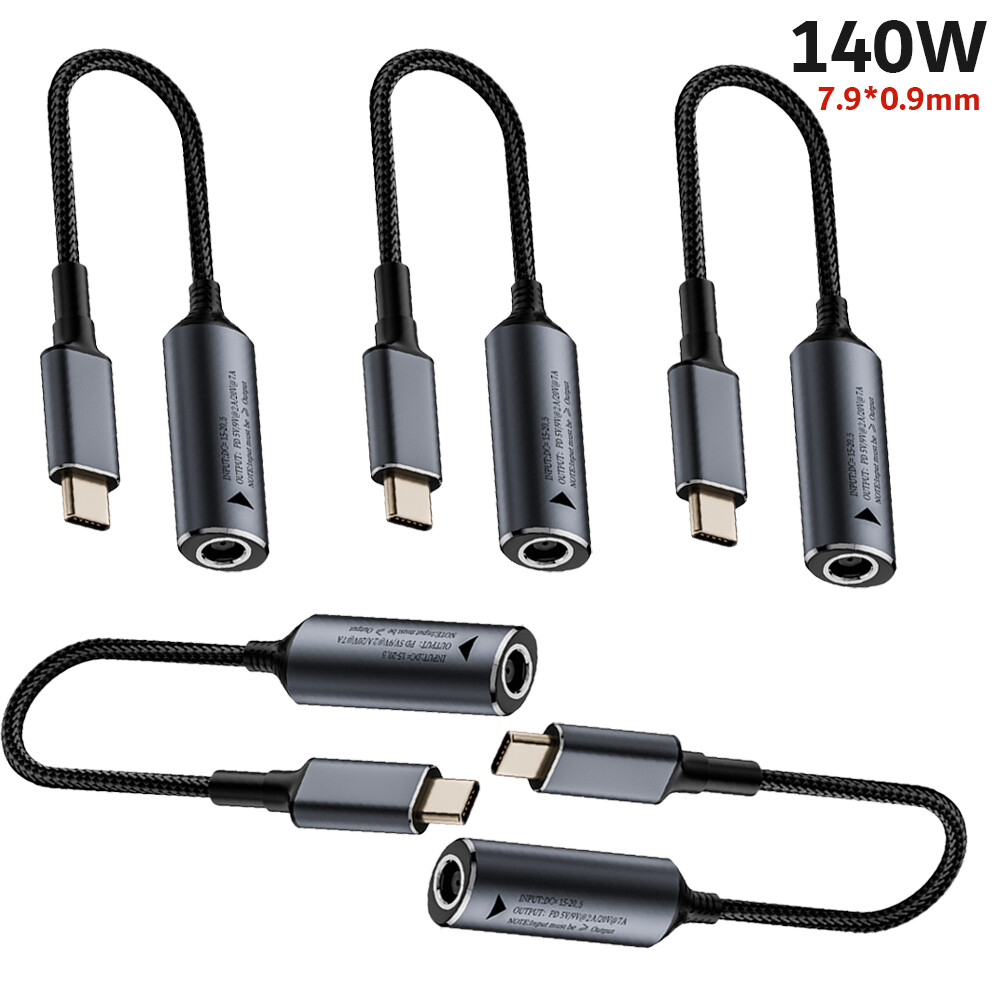5x 140W Laptop Charger Converter USB Type C Power Charging Cable Adapter 7909