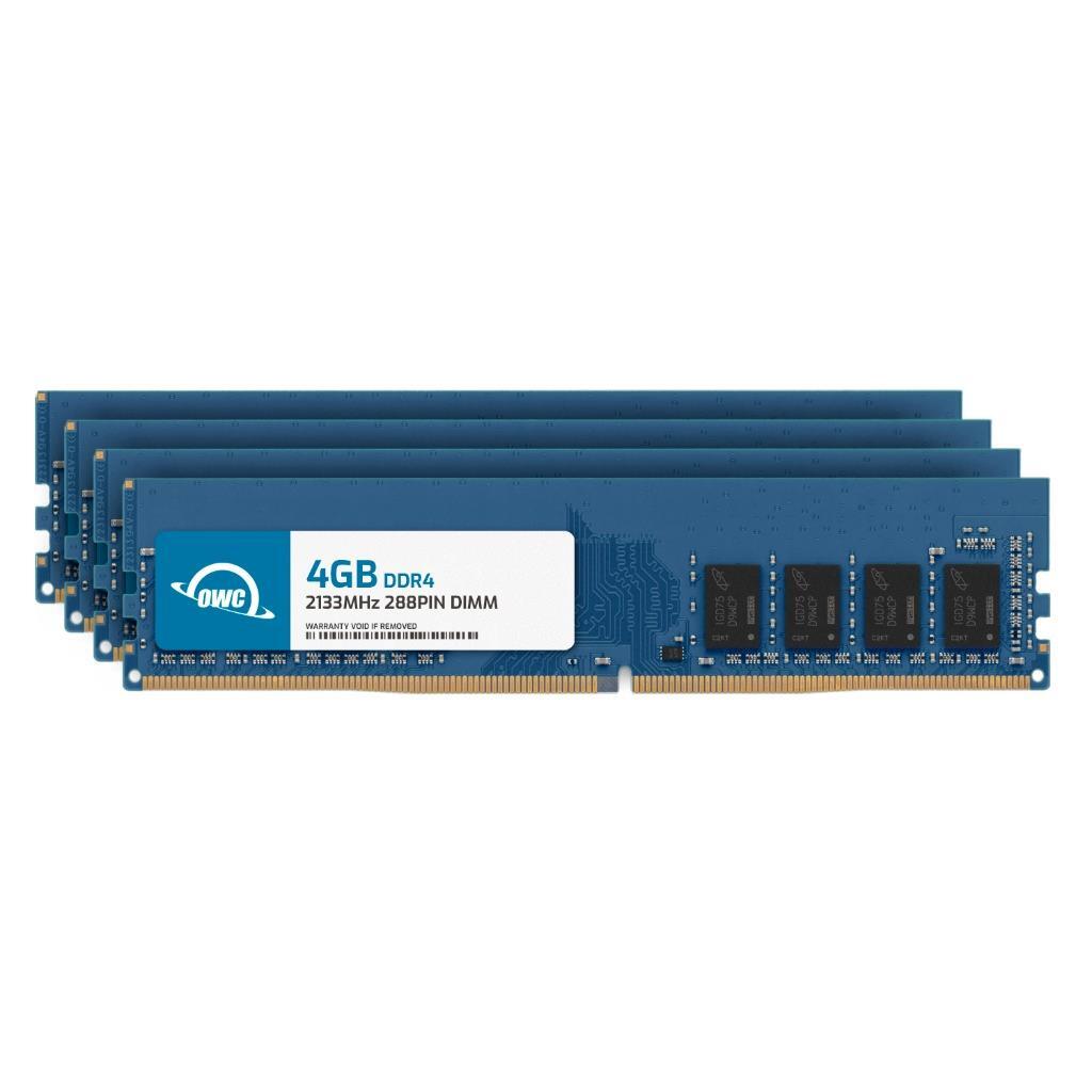 OWC 16GB (4x4GB) DDR4 2133MHz 1Rx8 Non-ECC UDIMM 288pin Memory RAM