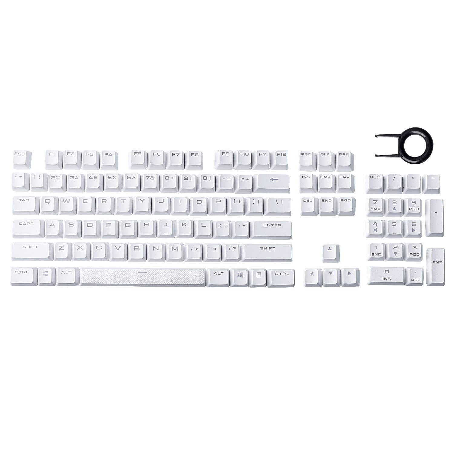 PBT Double-Shot Full Set 104 Key keycaps US Layout Replacement for Corsair K7...