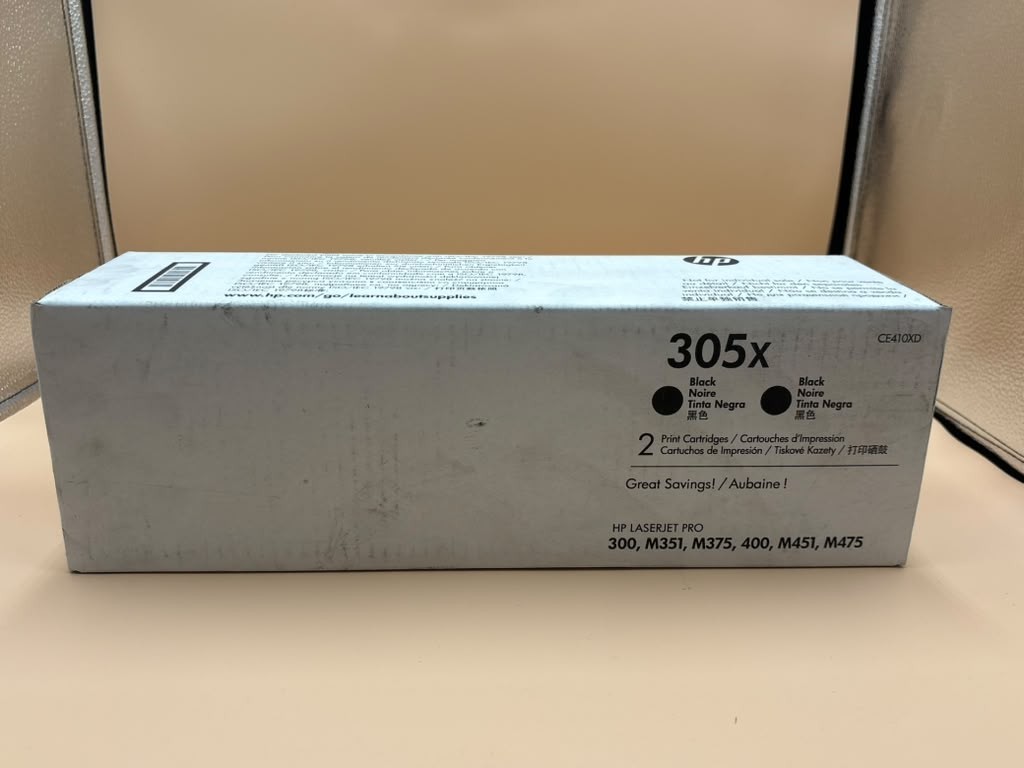 Genuine HP 305X CE410X Black Toner High Yield  Sealed LaserJet Pro 300 400