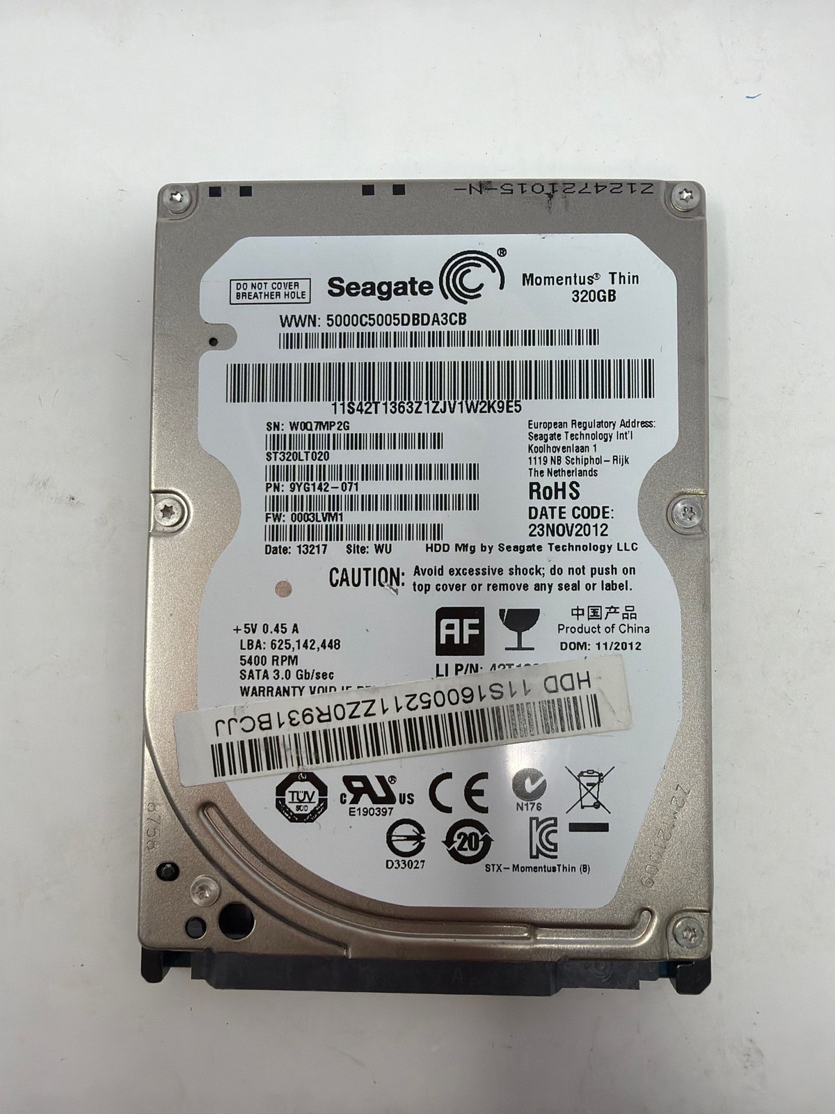 Seagate ST320LT020 320GB SATA 3.0 Gb/sec Grade B