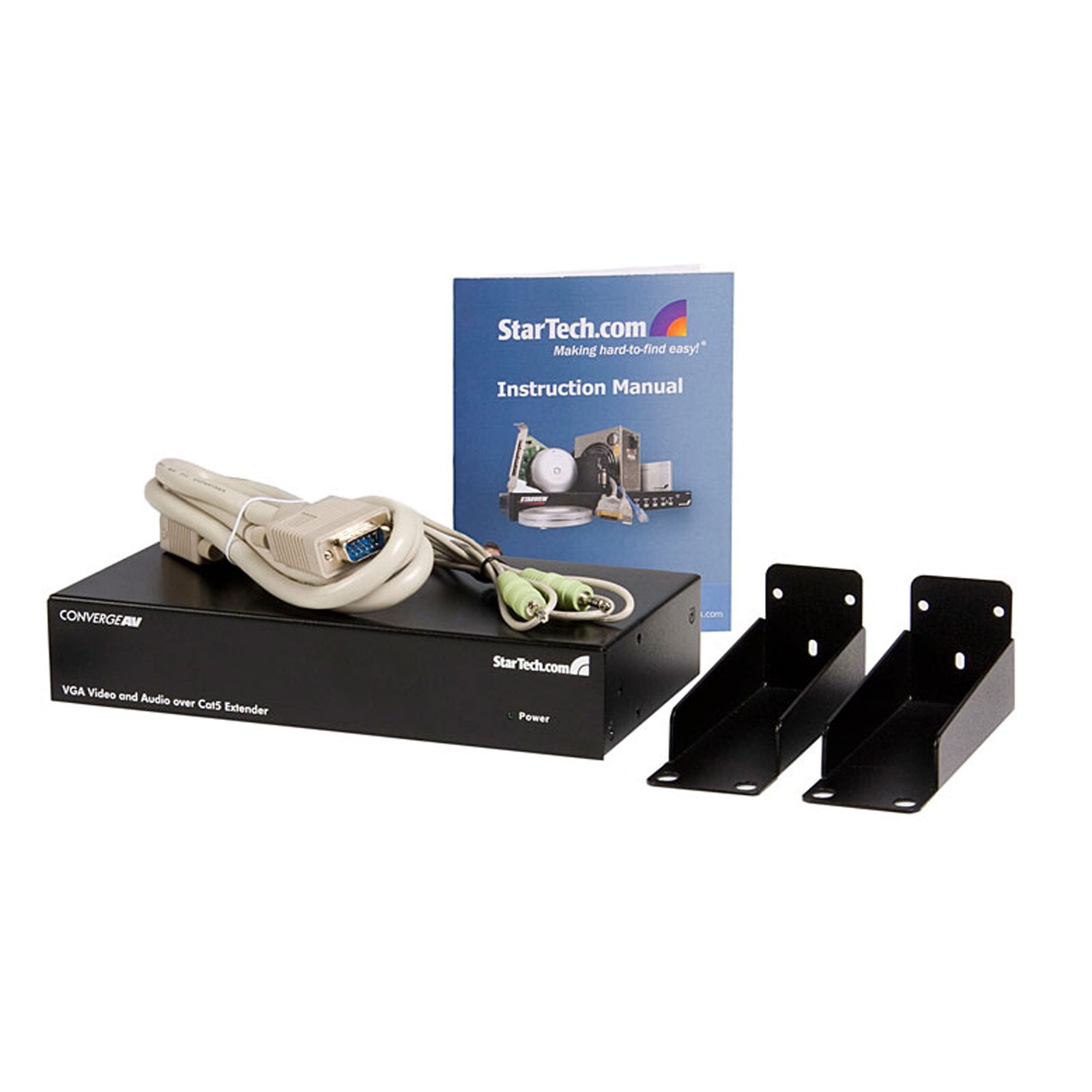 NEW - StarTech ST124UTPEA 4-Port VGA & Audio Over Cat 5 Video Extender