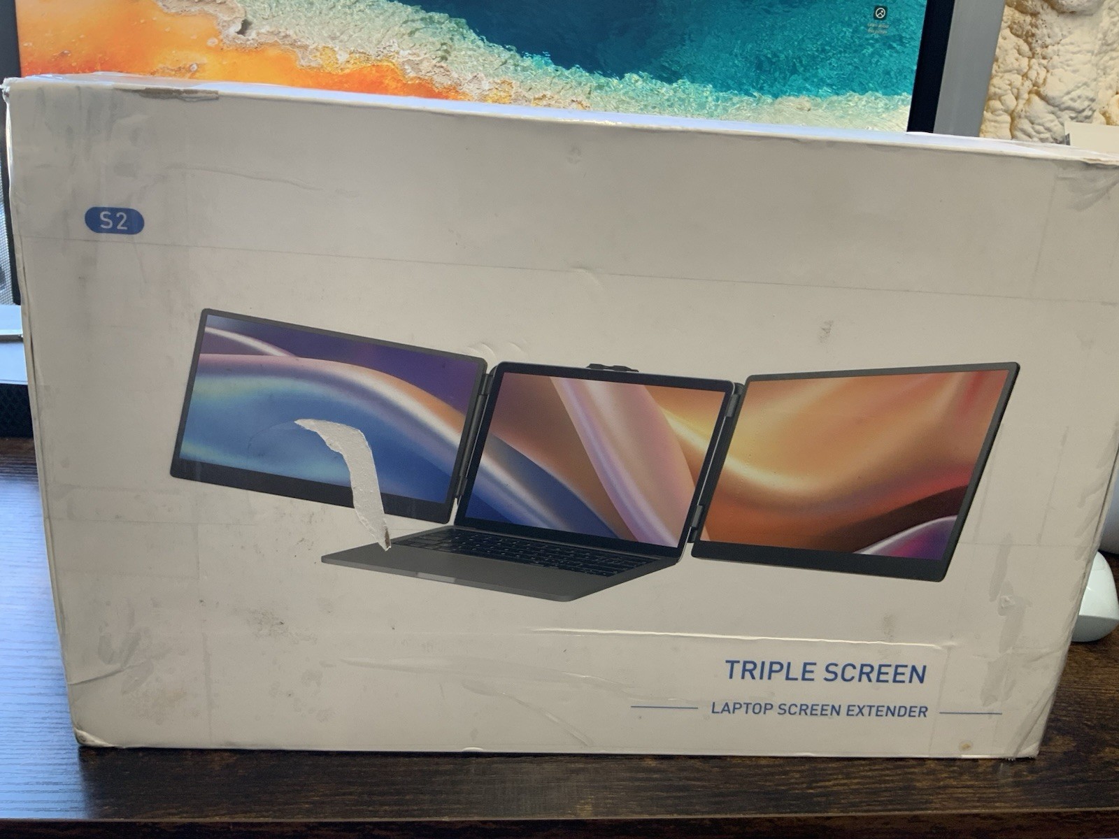 SIAVIALA S2 Triple Laptop Screen Extender 14” 1080P FHD Portable Monitor USB-C