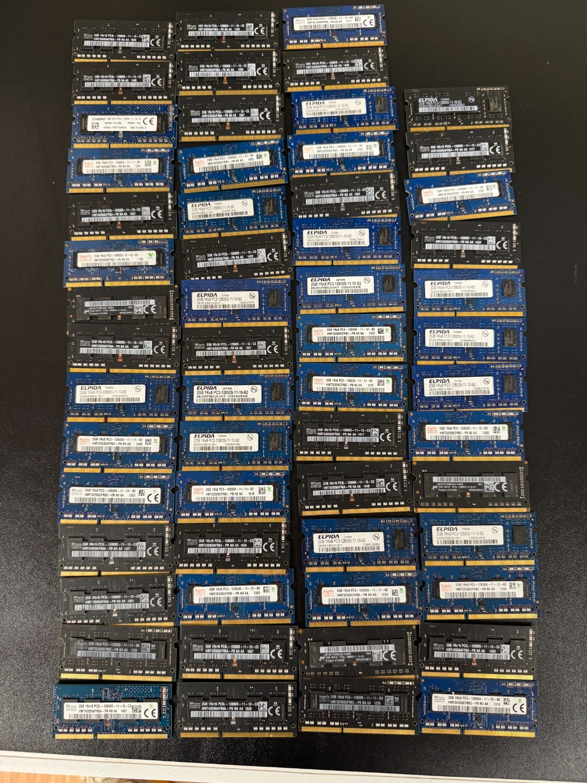 Bulk Lot Laptop DDR3 DDR3L RAM 2GB 4GB PC3L-12800S PC3-12800S 1600MHz SO-DIMM